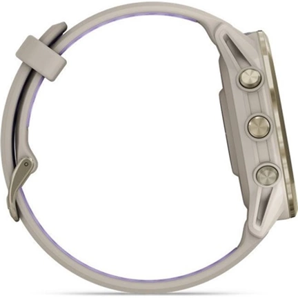 Garmin Forerunner 970 prémium futóóra - lágy arany/francia szürke tok és francia szürke/átlátszó indigószíj