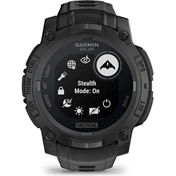 Garmin Instinct 3 okosóra - 45mm, strapabíró, napelemes, GPS, fekete, Tactical Edition
