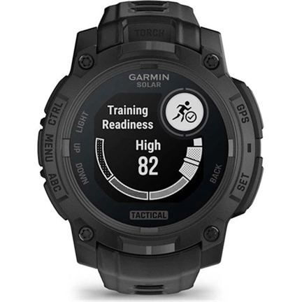 Garmin Instinct 3 okosóra - 45mm, strapabíró, napelemes, GPS, fekete, Tactical Edition