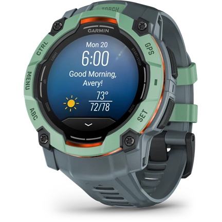 Garmin Instinct 3 okosóra - 50mm, AMOLED kijelző, strapabíró, GPS, Neo Tropic