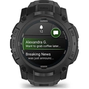 Garmin Instinct 3 okosóra - 50mm, AMOLED kijelző, strapabíró, GPS, fekete, Tactical Edition