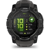 Garmin Instinct 3 okosóra - 50mm, AMOLED kijelző, strapabíró, GPS, fekete, sötétszürke szíj