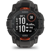 Garmin Instinct 3 okosóra - 50mm, strapabíró, napelemes, GPS, fekete, sötétszürke szíj Garmin Instinct 3 okosóra - 50mm, strapabíró, napelemes, GPS, fekete, sötétszürke szíj