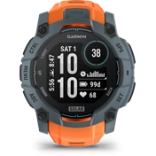Garmin Instinct 3 okosóra - 50mm, strapabíró, napelemes, GPS, twilight (szürke), solstice (narancs) szíj Garmin Instinct 3 okosóra - 50mm, strapabíró, napelemes, GPS, twilight (szürke), solstice (narancs) szíj