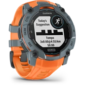 Garmin Instinct 3 okosóra - 50mm, strapabíró, napelemes, GPS, twilight (szürke), solstice (narancs) szíj Garmin Instinct 3 okosóra - 50mm, strapabíró, napelemes, GPS, twilight (szürke), solstice (narancs) szíj