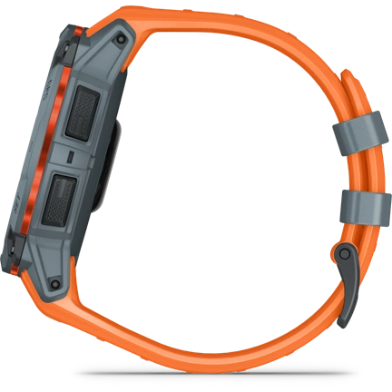 Garmin Instinct 3 okosóra - 50mm, strapabíró, napelemes, GPS, twilight (szürke), solstice (narancs) szíj Garmin Instinct 3 okosóra - 50mm, strapabíró, napelemes, GPS, twilight (szürke), solstice (narancs) szíj