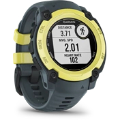 Garmin Instinct E okosóra - 40mm, strapabíró, GPS, electric lime, twilight (szürke) szíj