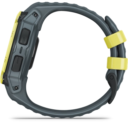 Garmin Instinct E okosóra - 40mm, strapabíró, GPS, electric lime, twilight (szürke) szíj