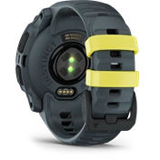 Garmin Instinct E okosóra - 40mm, strapabíró, GPS, electric lime, twilight (szürke) szíj