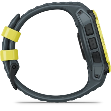 Garmin Instinct E okosóra - 40mm, strapabíró, GPS, electric lime, twilight (szürke) szíj