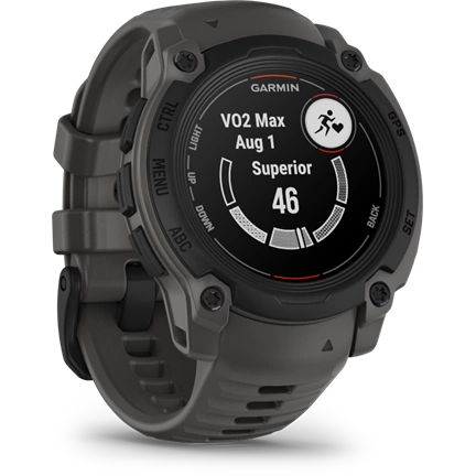 Garmin Instinct E okosóra - 40mm, strapabíró, GPS, fekete, sötétszürke szíj
