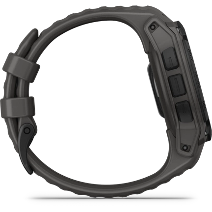 Garmin Instinct E okosóra - 40mm, strapabíró, GPS, fekete, sötétszürke szíj
