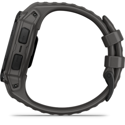 Garmin Instinct E okosóra - 40mm, strapabíró, GPS, fekete, sötétszürke szíj