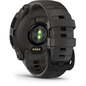 Garmin Instinct E okosóra - 40mm, strapabíró, GPS, fekete, sötétszürke szíj