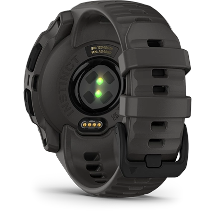Garmin Instinct E okosóra - 40mm, strapabíró, GPS, fekete, sötétszürke szíj