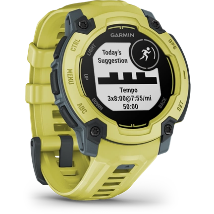 Garmin Instinct E okosóra - 45mm, strapabíró, GPS, electric lime, twilight (szürke) szíj