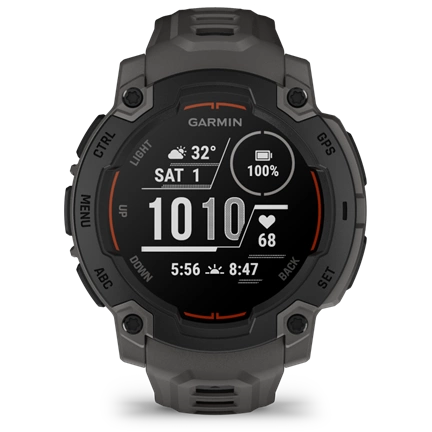 Garmin Instinct E okosóra - 45mm, strapabíró, GPS, fekete, sötétszürke szíj Garmin Instinct E okosóra - 45mm, strapabíró, GPS, fekete, sötétszürke szíj