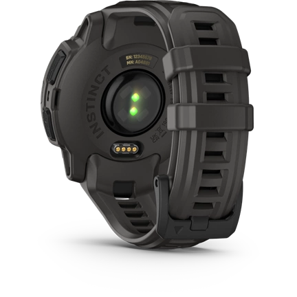 Garmin Instinct E okosóra - 45mm, strapabíró, GPS, fekete, sötétszürke szíj Garmin Instinct E okosóra - 45mm, strapabíró, GPS, fekete, sötétszürke szíj