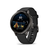 Garmin Venu 4 okosóra - 41mm, palaszürke tok fekete szilikonszíjjal