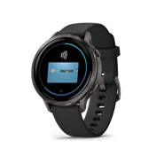 Garmin Venu 4 okosóra - 41mm, palaszürke tok fekete szilikonszíjjal