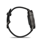 Garmin Venu 4 okosóra - 41mm, palaszürke tok fekete szilikonszíjjal