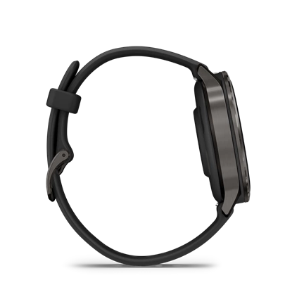 Garmin Venu 4 okosóra - 41mm, palaszürke tok fekete szilikonszíjjal