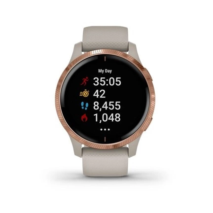 Garmin Venu Rózsaarany, Törtfehér szíjjal