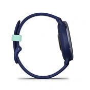 Garmin vívoactive 5 fitness okosóra - sötét metálkék alumíniumkeret, sötétkék tok és szilikonszíj