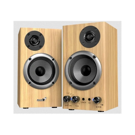 Genius SP-HF520BT hangszóró - asztali, sztereó, Bluetooth, fenyő