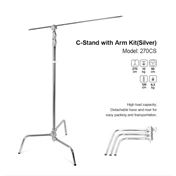 Godox 270CS C Stand with Arm & Grip Head   270cm