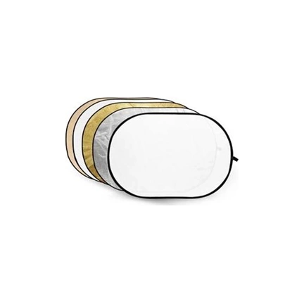 Godox 5-in-1 Gold, Silver, Soft Gold, White, Transparent Reflector Disc - 150X200cm (RFT-06) Godox 5-in-1 Gold, Silver, Soft Gold, White, Transparent Reflector Disc - 150X200cm (RFT-06)