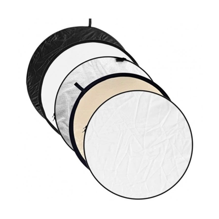 Godox 5-in-1 Reflector Soft Gold, Silver, Black, White, Transparent - 80cm (RFT-07) Godox 5-in-1 Reflector Soft Gold, Silver, Black, White, Transparent - 80cm (RFT-07)