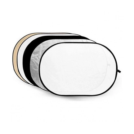 Godox 5-in-1 Soft Gold, Silver, Black, White, Translucent, Reflector disc - 100x150cm Godox 5-in-1 Soft Gold, Silver, Black, White, Translucent, Reflector disc - 100x150cm