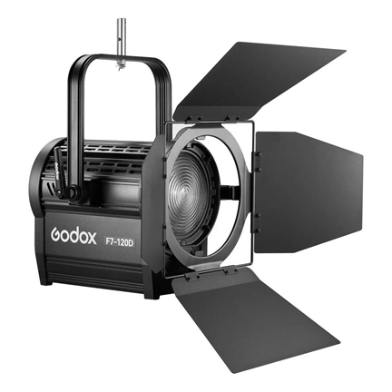 Godox F7-120D K1 Daylight LED Fresnel lámpa (Függesztett tartóval)