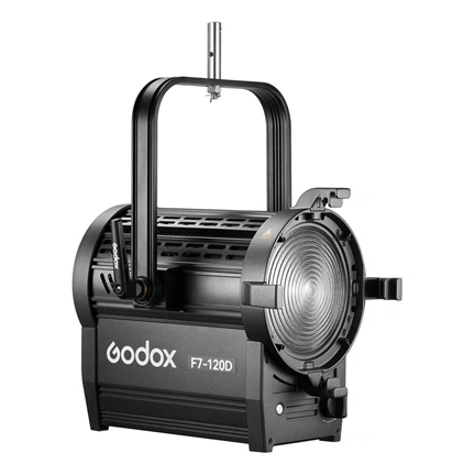 Godox F7-120D K1 Daylight LED Fresnel lámpa (Függesztett tartóval)
