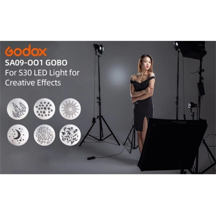 Godox GOBO Szett S30 LED Lámpához (SA-09-001)