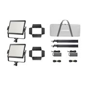 Godox LP1200Bi K2 Black Litemons Bi color LED Light Panel 2 light kit