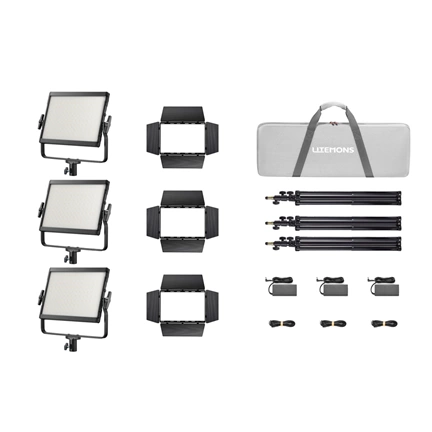 Godox LP1200R K3 Black Litemons RGB LED Light Panel 3 light kit