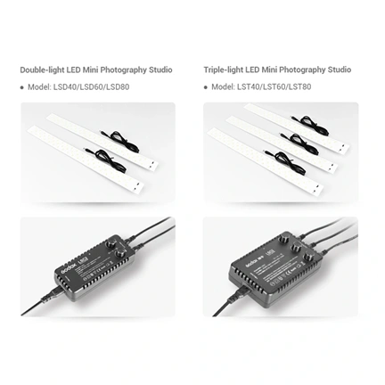 Godox LSD60 Portable Double Light LED Ministudio L60x60x60cm