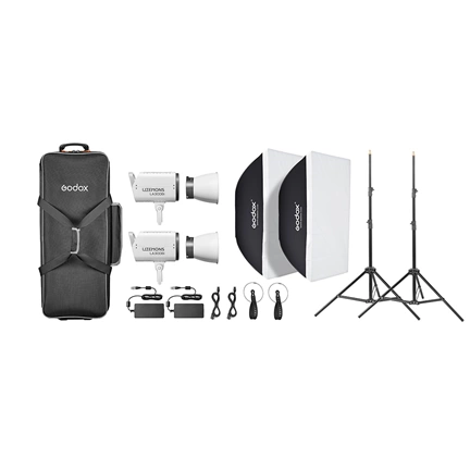 Godox Litemons LA300Bi Bi color LED Video Light 2 light kit