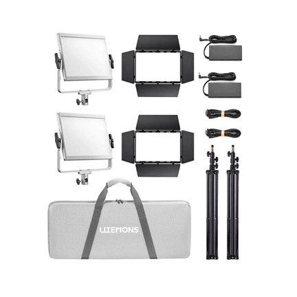 Godox Litemons LP1200Bi Bi color LED Light Panel 2 light kit