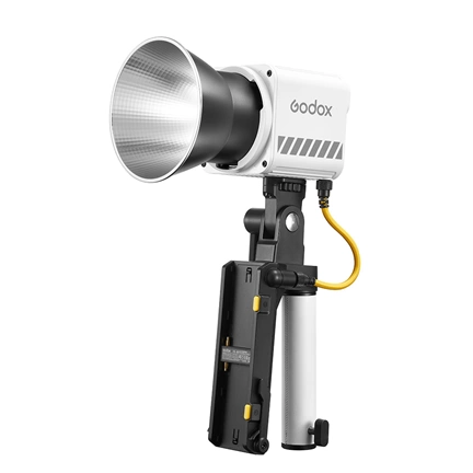 Godox ML60II BI Portable LED Lighti1Bi Color) with AK B01 Holding Handle and Battery Support Kit