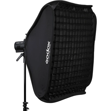 Godox S2-type Bracket Bowens + Softbox 60x60cm + Grid
