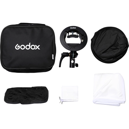 Godox S2-type Bracket Bowens + Softbox 60x60cm + Grid