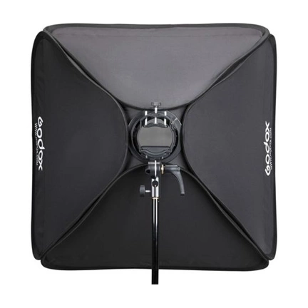 Godox S2-type Bracket Bowens + Softbox 80x80cm + Grid