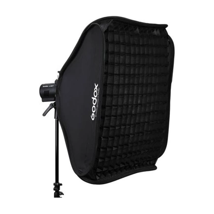 Godox S2-type Bracket Bowens + Softbox 80x80cm + Grid