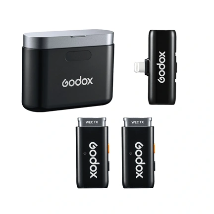 Godox WES1 KIT2 2.4GHz Vezeték nélküli mikrofonrendszer (iOS verzió)