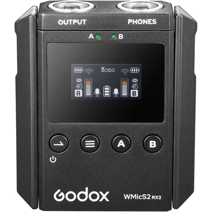 Godox WMicS2 Kit 1 UHF Vezeték nélküli mikrofonrendszer