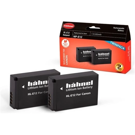 HAHNEL HL-E12 Twin Pack akkumulátor 2 db/csomag (Canon 850 mAh)