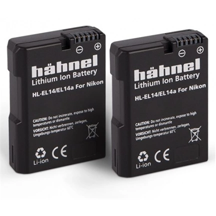 HAHNEL HL-EL14/14A TWIN PACK akkumulátor szett (Nikon EN-EL14/14A 1050 mAh)